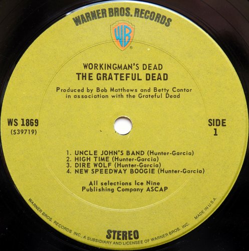 Grateful Dead / Workingman's Dead (US Early Issue)β