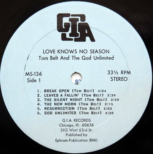 Tom Belt And God Unlimited / Love Knows No Seasonβ