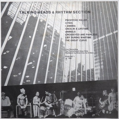 Talking Heads / Talking Heads & Rhythm Section (Unofficial Live In Germany, Clear Vinyl)β