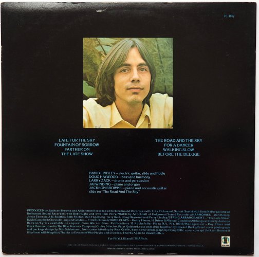 Jackson Browne / Late for The Sky (US 2nd Issue)β