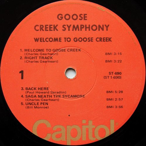 Goose Creek Symphony / Welcome To Goose Creekβ