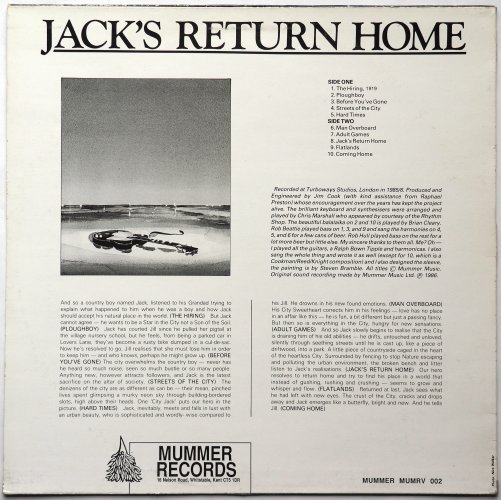 Brian Cookman / Jack's Return Homeβ