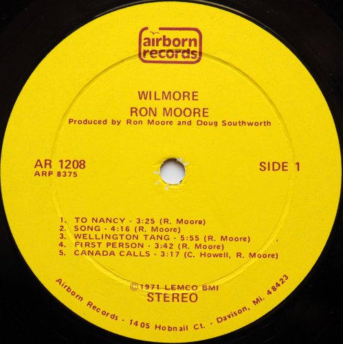 Ron Moore / Wilmore (In Shrink w/Lyric Sheet)の画像