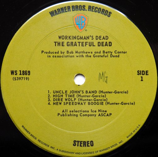 Grateful Dead / Workingman's Dead (US Early Issue)の画像