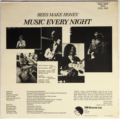 Bees Make Honey / Music Every Night (w/Promo Letter)β