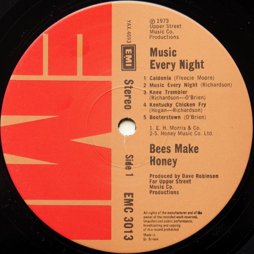 Bees Make Honey / Music Every Night (w/Promo Letter)β