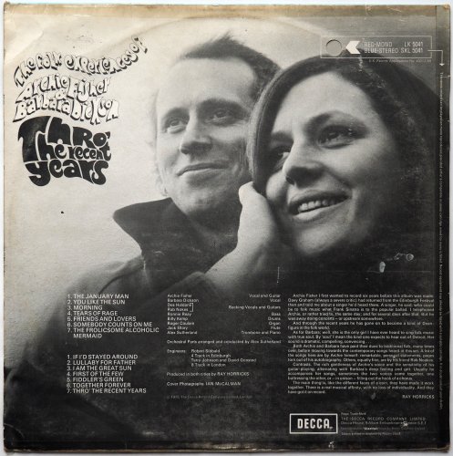 Archie Fisher & Barbara Dickson / Thro' The Recent Years - DISK-MARKET
