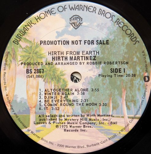 Hirth Martinez / Hirth From Earth (Promo w/Booklet!!)β