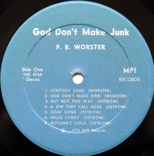 F.B. Worster (Linda Worster) / God Don't Make Junk β