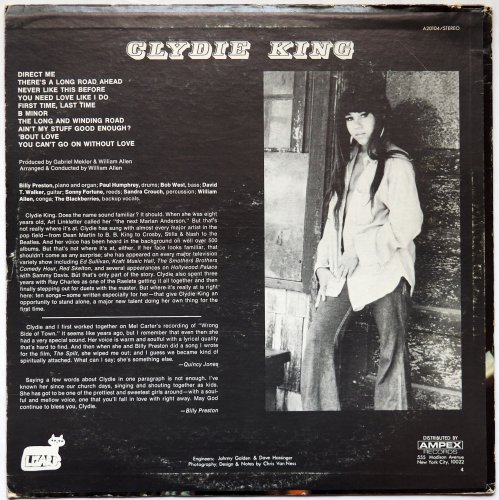 Clydie King / Direct Me (Lizard Original)β
