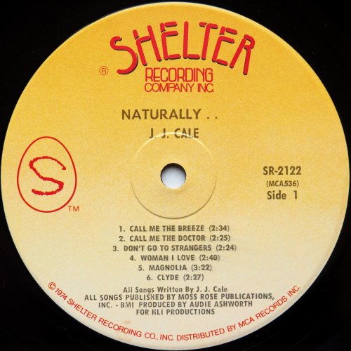 J.J. Cale / Naturally (US Later)β