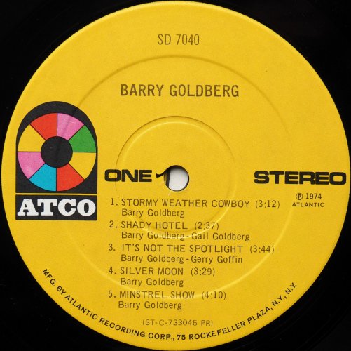 Barry Goldberg / Barry Goldberg (Bob Dylan Prod)の画像