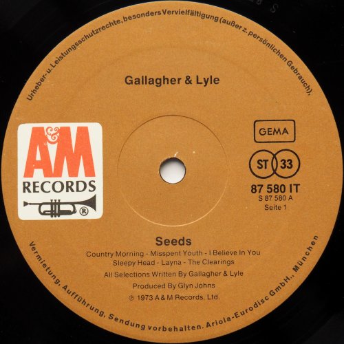 Gallagher And Lyle / Seeds (Germany)β