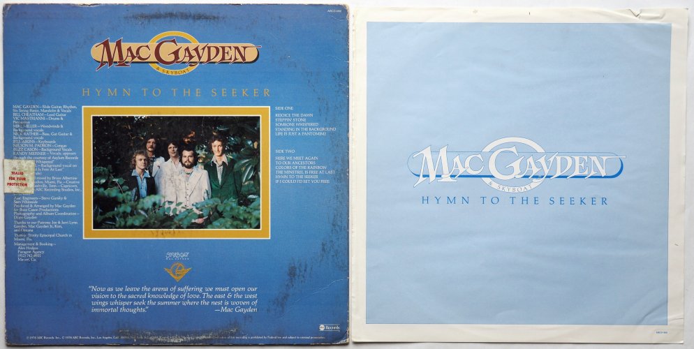 Mac Gayden & Skyboat / Hymn To The Seekerβ