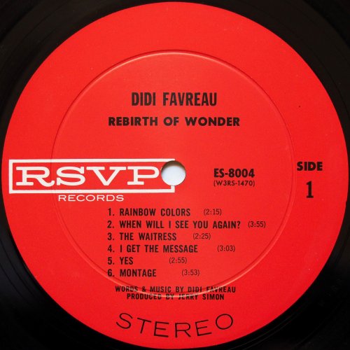 Didi Favreau / Rebirth Of Wonderβ