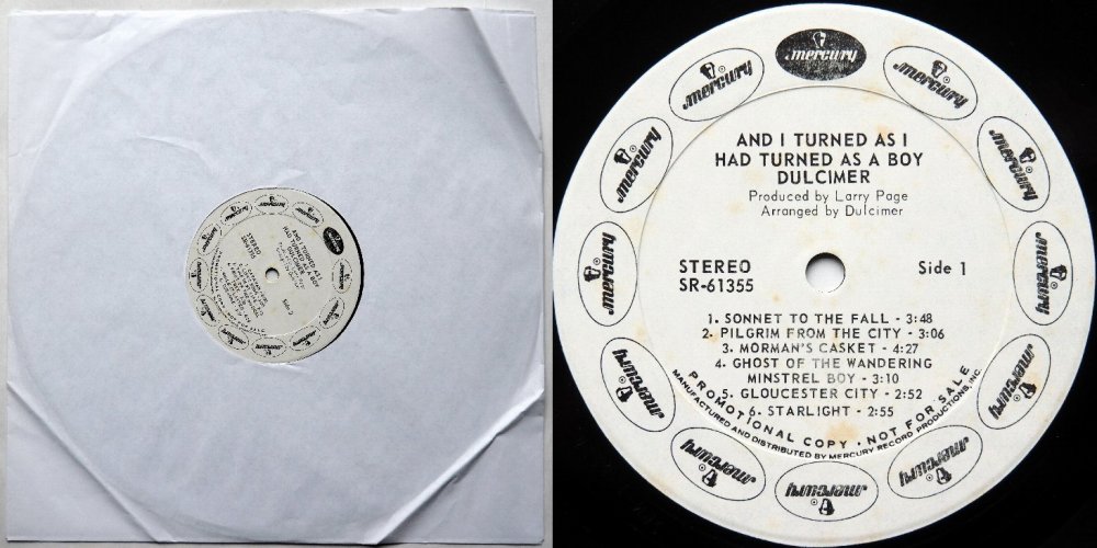 Dulcimer / And I Turned As I Had Turned As A Boy (US White Label Promo)β