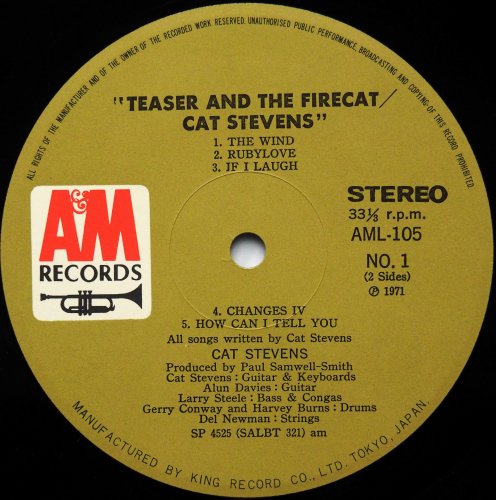 Cat Stevens / Teaser And The Firecat (JP)β