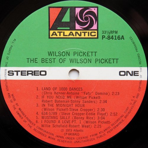 Wilson Pickett / The Best Of Wilson Pickett (Japan Only Compilation)β