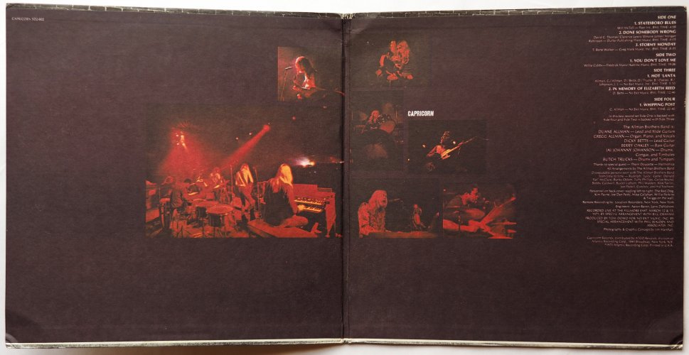 Allman Brothers Band / At Fillmore East (Pink Label Early Issue)の画像