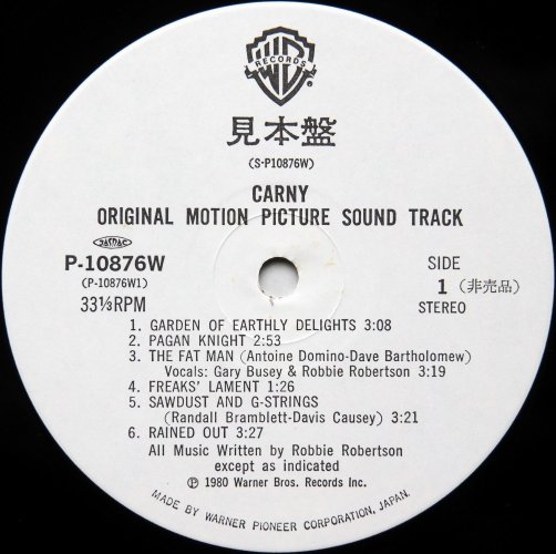 Robbie Robertson And Alex North / Carny - Sound Track From The Motion Picture - (٥븫)β