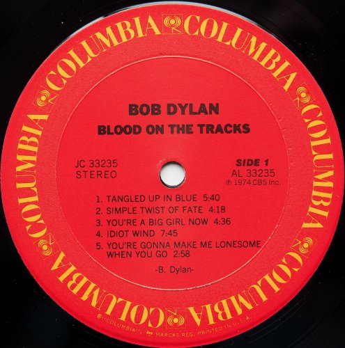 Bob Dylan / Blood On The Tracks (US 80s In Shrink)の画像