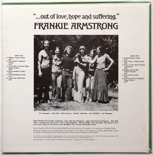 Frankie Armstrong / ...Out of Love, Hope and Sufferingβ