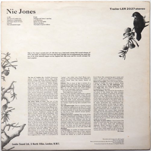Nic Jones / Nic Jones (Yellow Label 2nd Issue)β