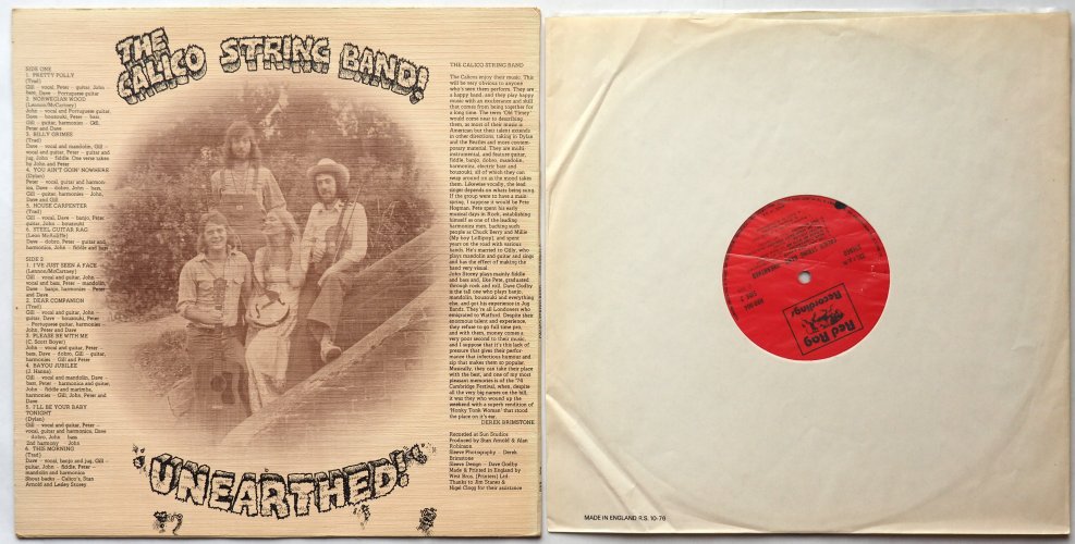 Calico String Band / Unearthedβ