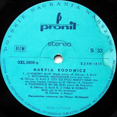 Maryla Rodowicz / Wyznanieβ