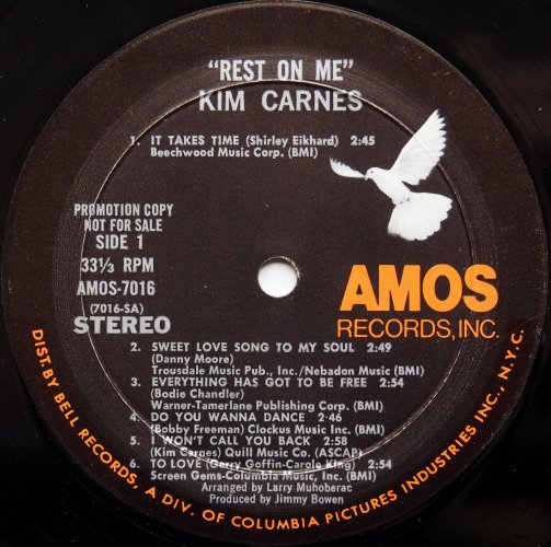 Kim Carnes / Rest On Me (Promo)β