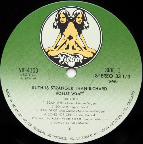 Robert Wyatt / Ruth Is Stranger Than Richard (JP Later)β