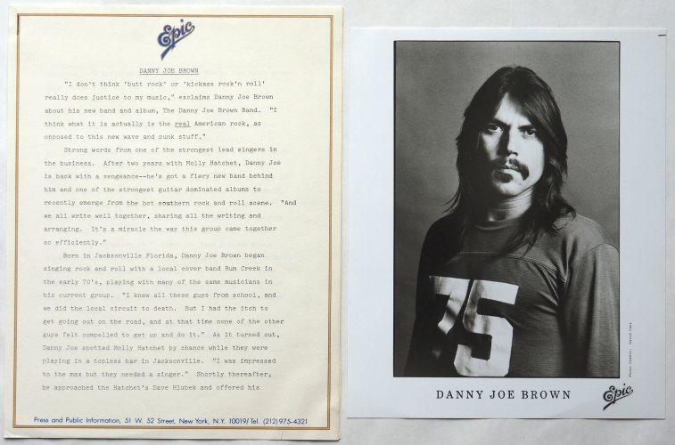 Danny Joe Brown And The Danny Joe Brown Band / Same (w/Promo Sheet & Big Photo!!)β