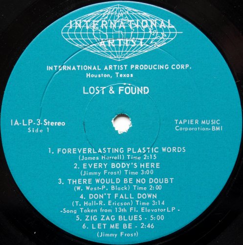 Lost And Found / Forever Lasting Plastic Words (International Artists Original In Shrink)の画像