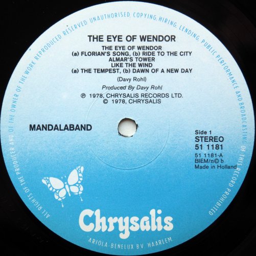 Mandalaband / The Eye Of Wendor : Prophecies (Benelux)β