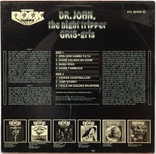 Dr. John, The Night Tripper / Gris-Gris (Netherlands Mid 70s)β