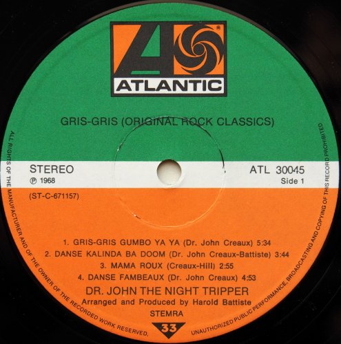 Dr. John, The Night Tripper / Gris-Gris (Netherlands Mid 70s)β