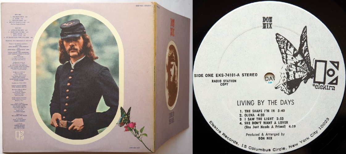 Don Nix / Living By The Days (White Label Promo)β