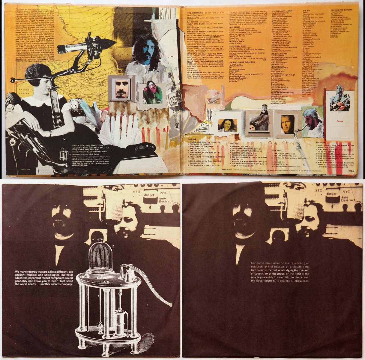Mothers of Invention (Frank Zappa) / Uncle Meat (Bizarre Original w/Booklet!!)β