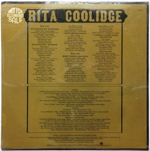 Rita Coolidge / Rita Coolidge (US Later Issue Sealed)β
