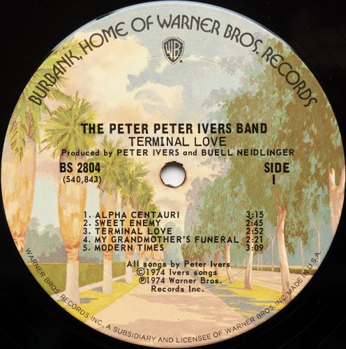Peter Ivers Band, The / Terminal Love (In Shrink)β
