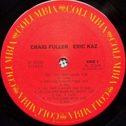 Craig Fuller - Eric Kaz / Craig Fuller Eric Kaz (In Shrink)β