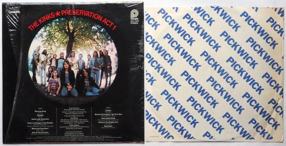 Kinks / Preservation Act 1 (US Later In Shrink)β