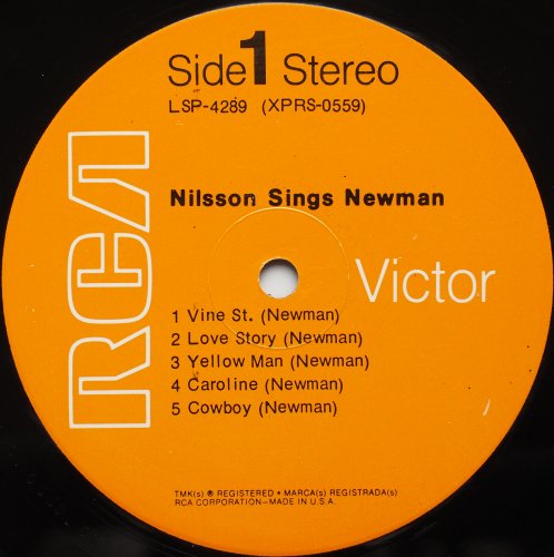 Nilsson / Nilsson Sings Newman (US Early Issue)の画像