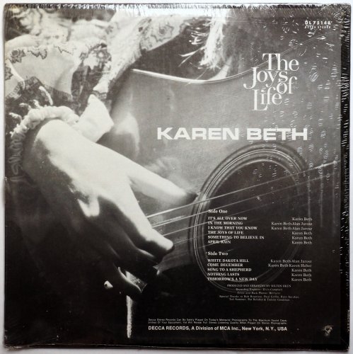 Karen Beth / The Joys Of Life (Sealed)の画像