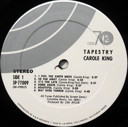 Carole King / Tapestry (US 70 Logo Early Issue In Shrink!!)β