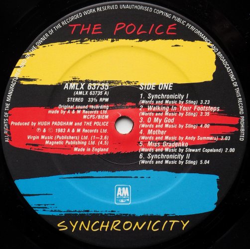 Police / Synchronicity (UK Early Issue)の画像