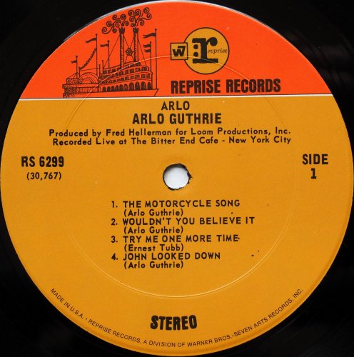 Arlo Guthrie / Arlo (Us Early Issue In Shrink)の画像