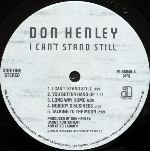 Don Henley / I Can't Stand Stillβ