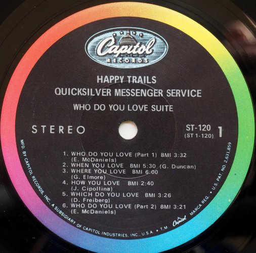 Quicksilver Messenger Service / Happy Trails (US Rainbow Label Early Issue)β