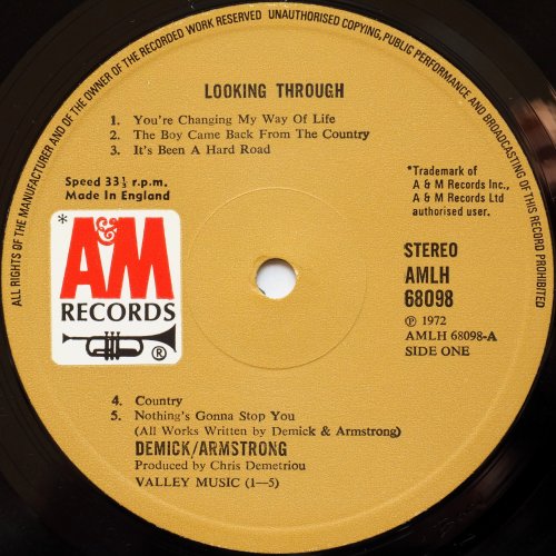 Demick / Armstrong (Rod Demick & Herbie Armstrong) / Lookin' Throughβ